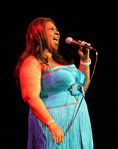 Aretha Franklin , el pasado sábado, en el Radio City Hall de la Sexta Avenida, en Nueva York