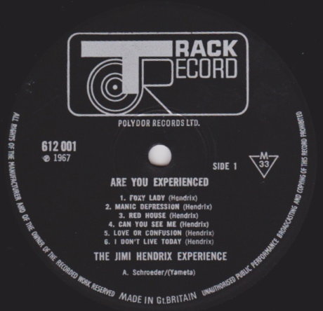 JIMI HENDRIX: "ARE YOU EXPERIENCED?" (1967), ALBUM HISTORICO