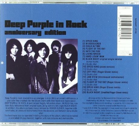 ALBUM HISTORICO: DEEP PURPLE IN ROCK (1970), CUMPLE 50 AÑOS