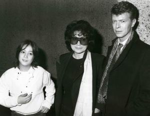 David Bowie, Yoko and Sean Lennon 1985 NYC