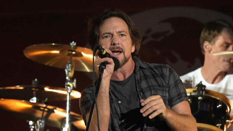 NEW YORK, NY - SEPTEMBER 26: Musician Eddie Vedder of Pearl Jam performs on stage at the 2015 Global Citizen Festival to end extreme poverty by 2030 in Central Park on September 26, 2015 in New York City. (Photo by Theo Wargo/Getty Images for Global Citizen)