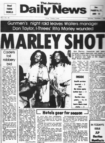 EL DÍA EN QUE A BOB MARLEY CASI PIERDE LA VIDA DE UN TIRO