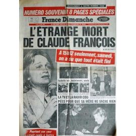 CLAUDE FRANÇOIS, EL AUTOR DE "MY WAY", SE ELECTROCUTÓ