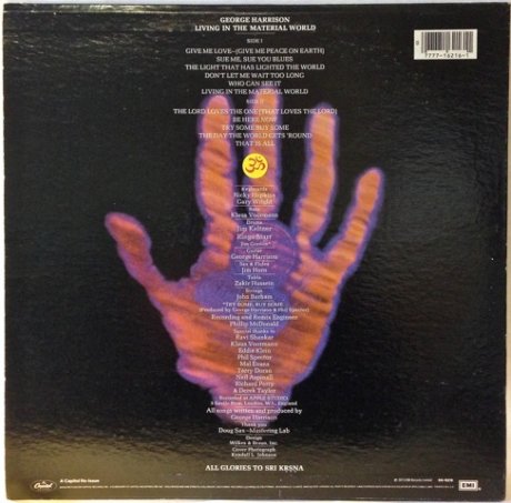 GEORGE HARRISON :" LIVING IN THE MATERIAL WORLD" , SU ULTIMO GRAN ALBUM