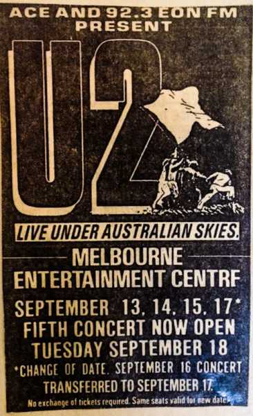 U2: PROBABLE GIRA POR AUSTRALIA, NUEVA ZELANDA Y JAPON EN 2019