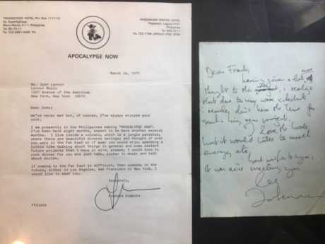 JOHN LENNON NO QUISO ESCRIBIR CANCIONES PARA EL FILM "APOCALYPSE NOW"