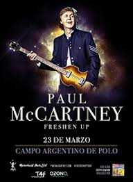 PAUL MC CARTNEY SE LE PODRÁ VER EN BUENOS AIRES A CAMBIO DE ACEITE USADO