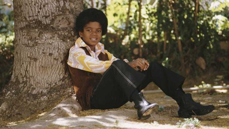 Michael Jackson en una foto de adolescente