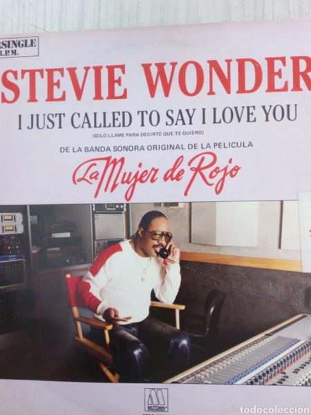 STEVIE WONDER: "LA HISTORIA DE I JUST CALL TO SAY I LOVE YOU"