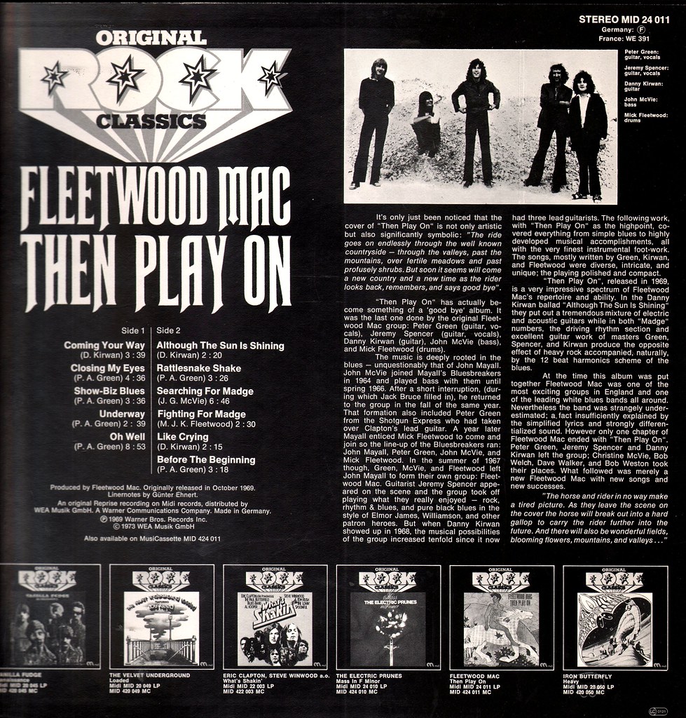 FLEETWOOD MAC : "THEN PLAY ON" (1969) , ALBUM HISTORICO
