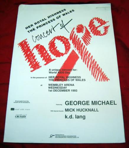 GEORGE MICHAEL Y SU INOLVIDABLE "CONCERT FOR HOPE"