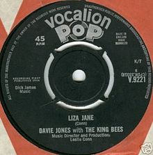 DAVID BOWIE: "LIZA JANE", SU PRIMER SINGLE EN SU HISTORIA
