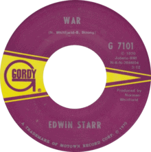 EDWIN STARR : "WAR", LA MÁS GRANDE CANCIÓN ANTIBELICISTA