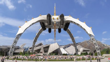 U2 : THE CLAW DEL TOUR 360º , INSTALADA EN EL ACUARIO DE SALT LAKE CITY