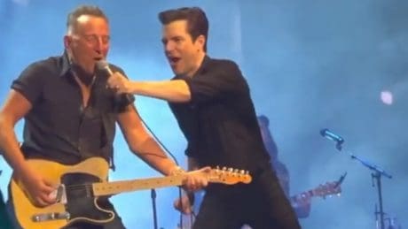 LA FOTOS DE BRUCE SPRINGSTEEN CON LOS KILLERS EN EL MADISON SQUARE GARDEN