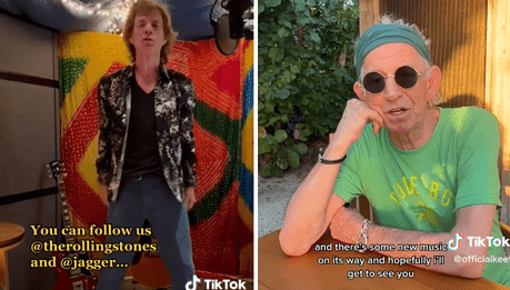 MICK JAGGER HACE EL TONTO PARA TIK TOK