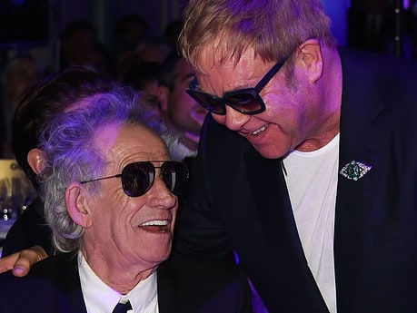 EL ODIO ENTRE KEITH RICHARDS Y ELTON JOHN