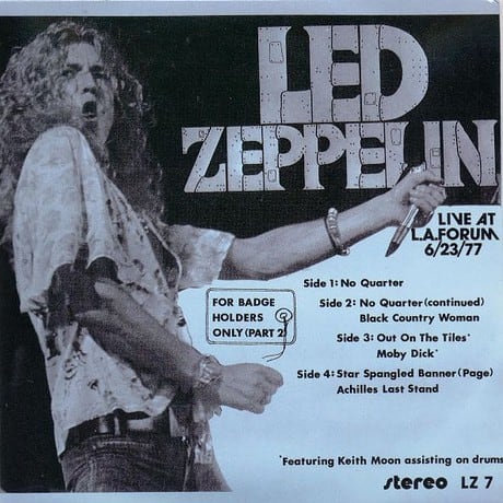 LA ULTIMA ACTUACION DE KEITH MOON FUE CON LED ZEPPELIN