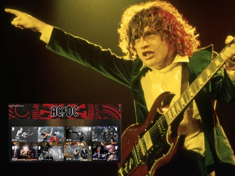 LA ROYAL MAIL BRITÁNICA HOMENAJEA A AC/DC CON 12 NUEVOS SELLOS