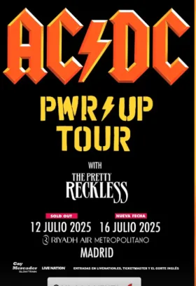 AC/DC CONFIRMA UN SEGUNDO CONCIERTO EN ESPAÑA TRAS AGOTARSE LAS ENTRADAS EN POCAS HORAS